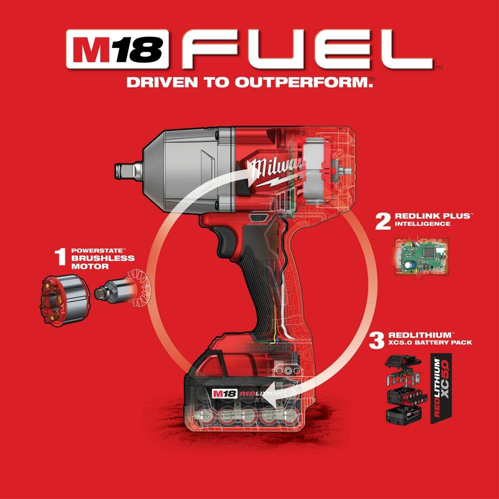 M18 FUEL HTIW with Grease Gun Kit 2767-22GR