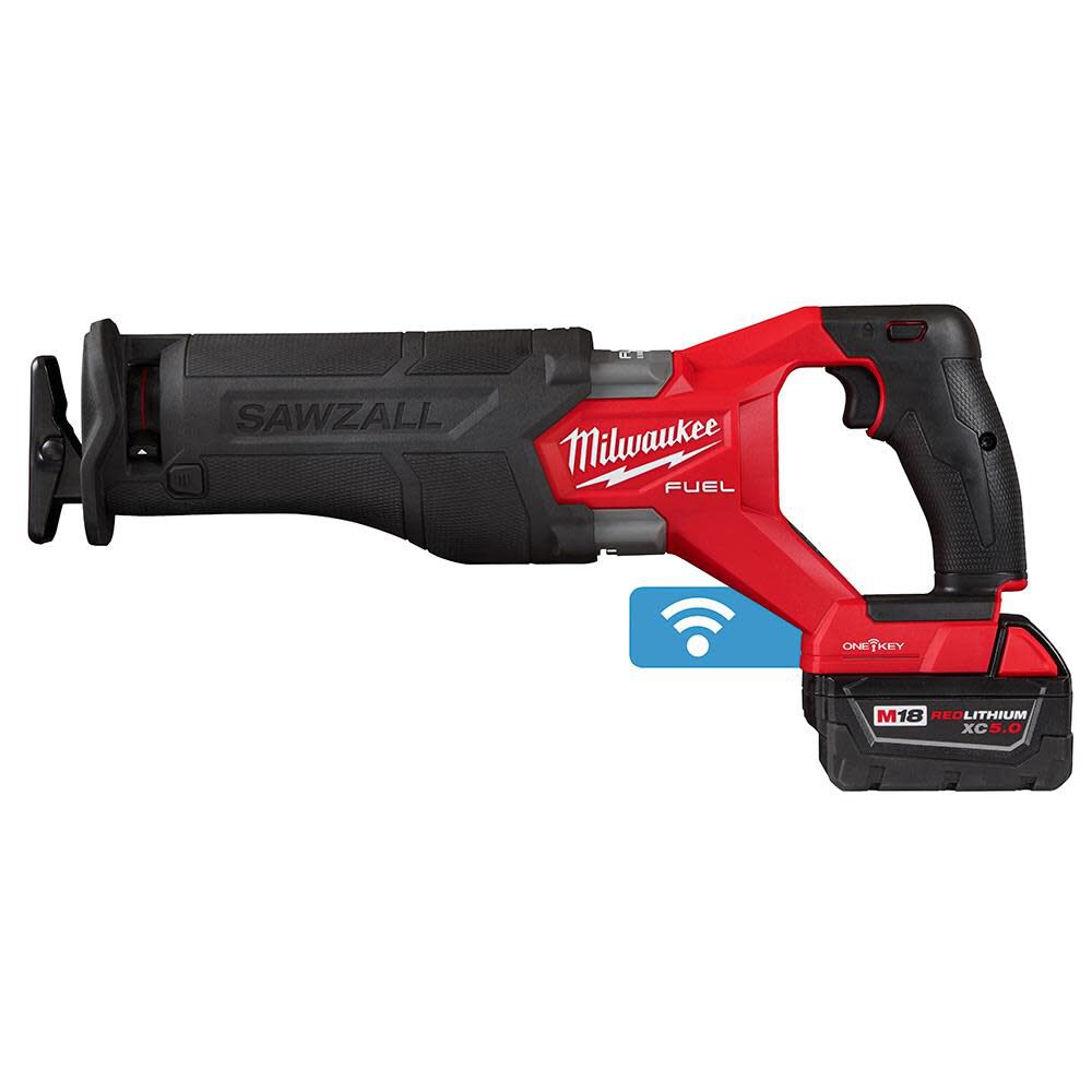 M18 FUEL SAWZALL Reciprocating Saw with ONE-KEY - 2 Battery XC5.0 Kit 2822-22