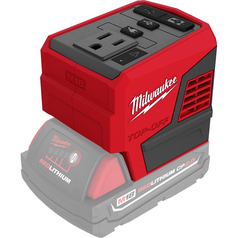 M18 TOP-OFF 175W Power Supply and M18 REDLITHIUM XC5.0 Battery Pack 2846-50