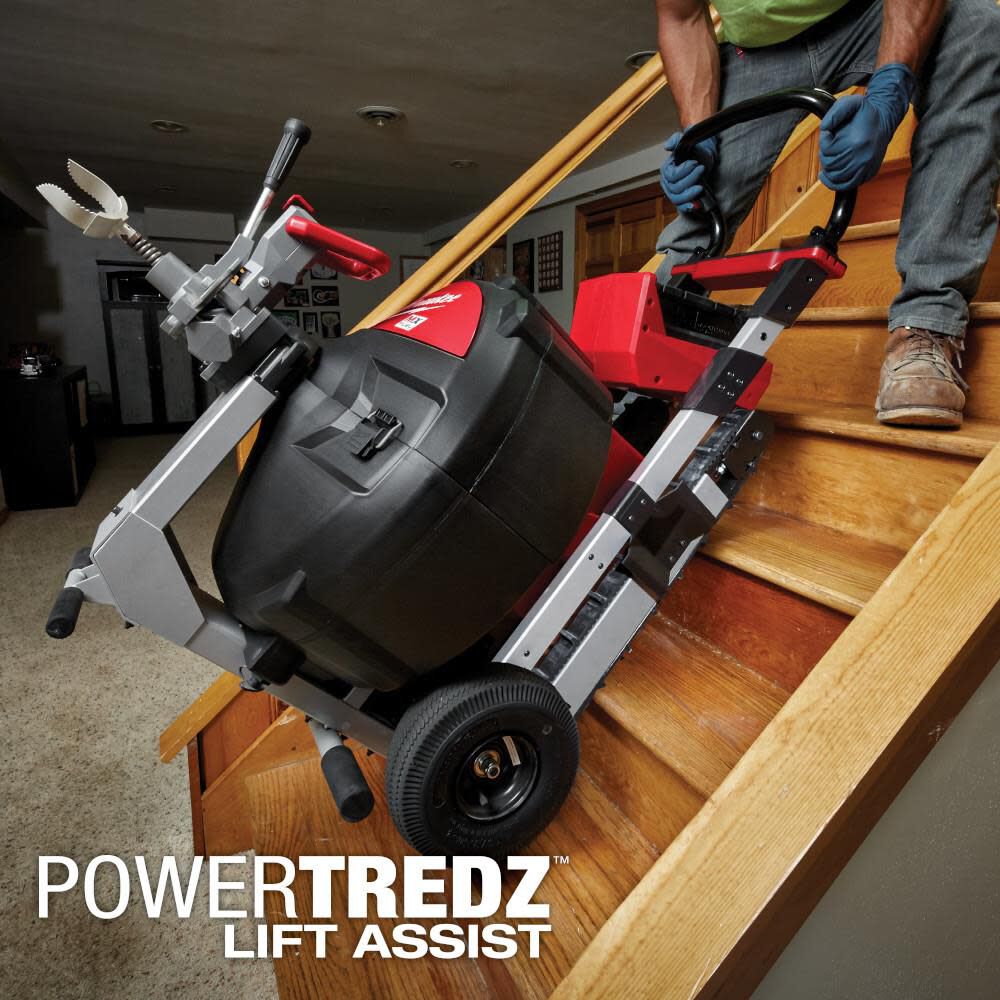 MX FUEL Sewer Drum Machine with POWERTREDZ MXF501-1CP