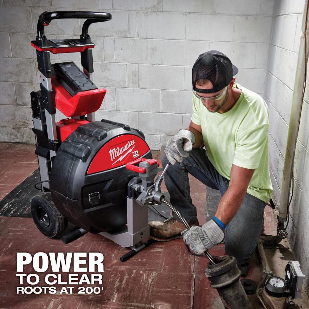 MX FUEL Sewer Drum Machine with POWERTREDZ MXF501-1CP