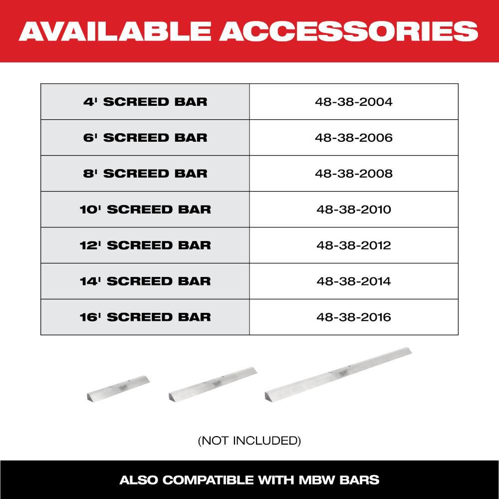 MX FUEL Vibratory Screed Kit MXF381-2CP