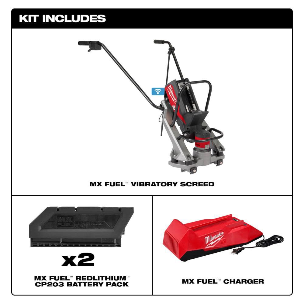 MX FUEL Vibratory Screed Kit MXF381-2CP