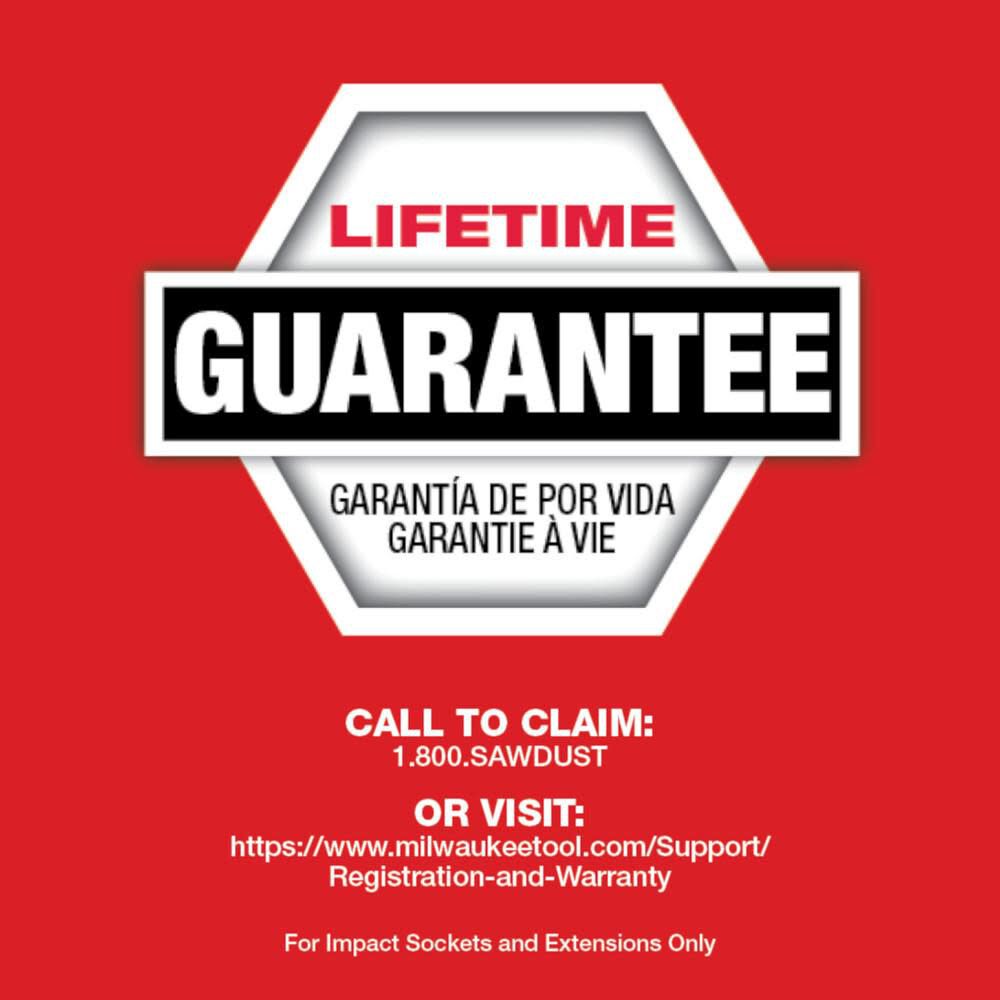 SHOCKWAVE Impact Duty 1 in Drive 1-1/8 in Thin Wall Extra Deep 6 Point Socket 49-66-7843