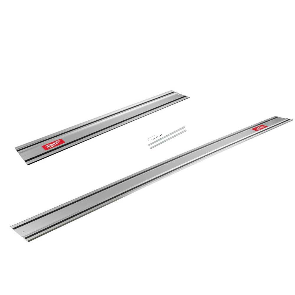 Track Saw 55inch & 106inch Guide Rails with Rail Connector Bundle 48-08-0572-0571-0574