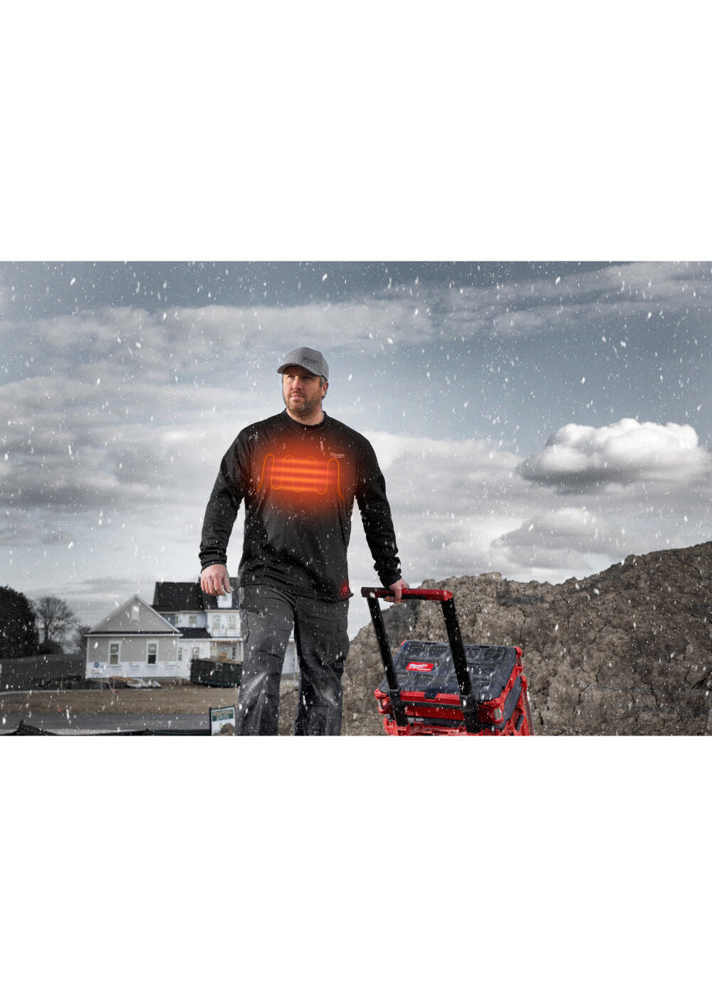 USB Rechargeable Heated WORKSKIN Midweight Base Layer Kit 405B-21