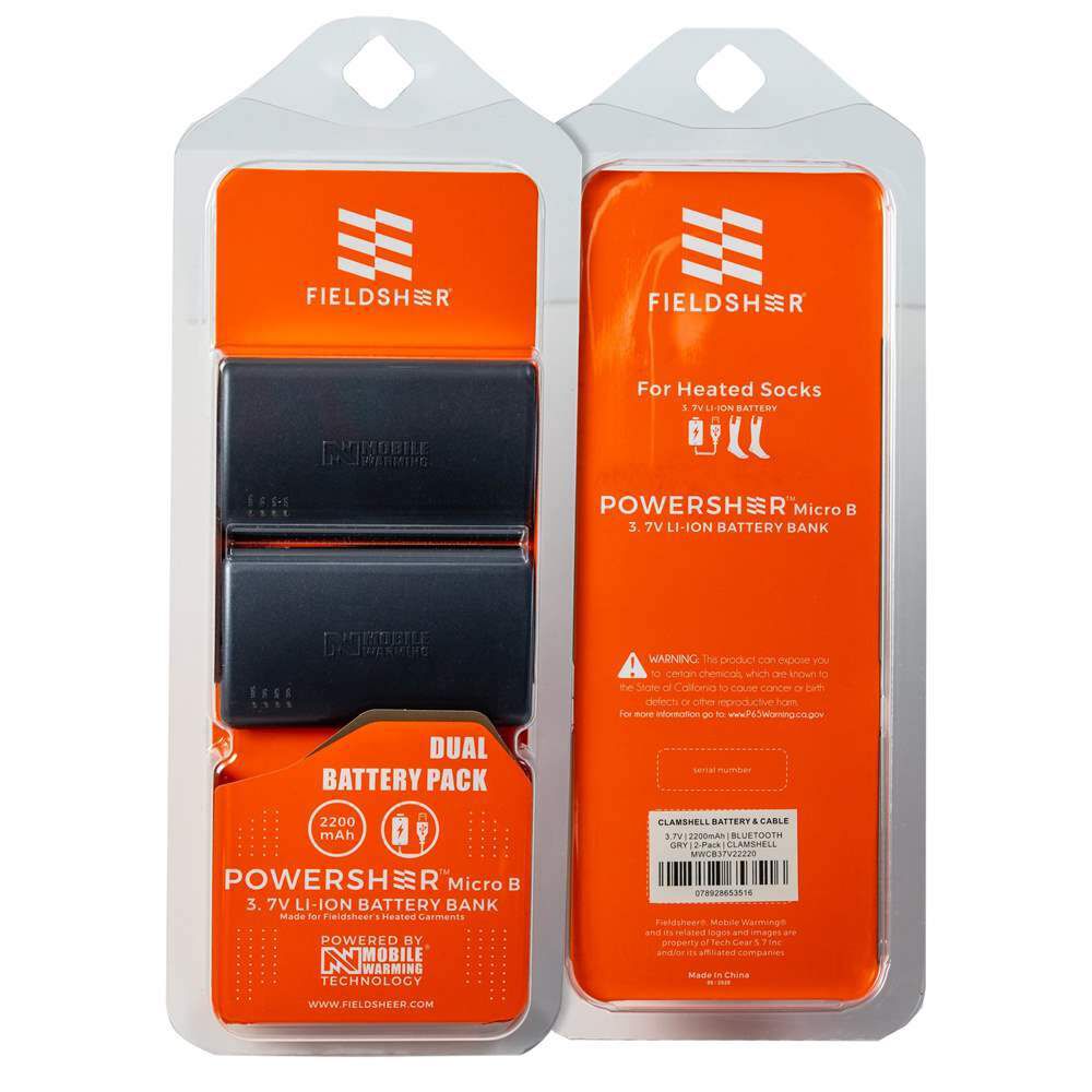3.7V 2200mAh Black Premium Sock Battery & Cable MWCB37V22220
