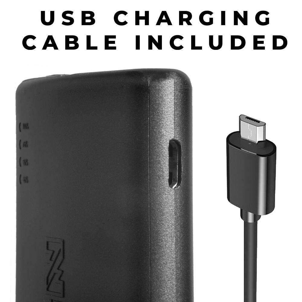 3.7V 2200mAh Black Premium Sock Battery & Cable MWCB37V22220