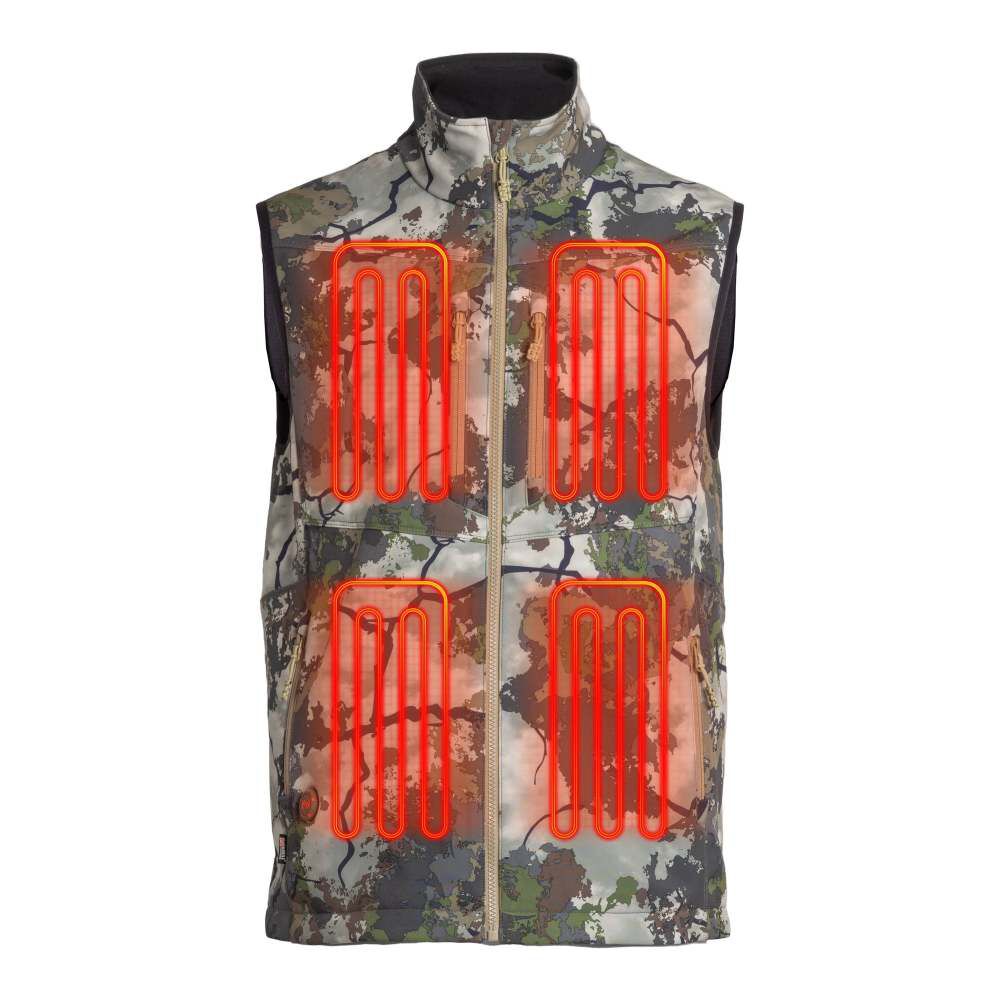 7.4V KCX Terrain Heated Vest Mens Kings Camo MWMV22450