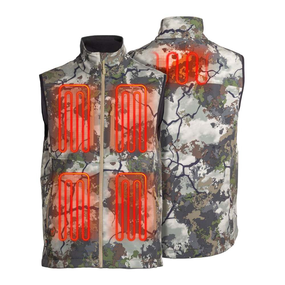 7.4V KCX Terrain Heated Vest Mens Kings Camo MWMV22450