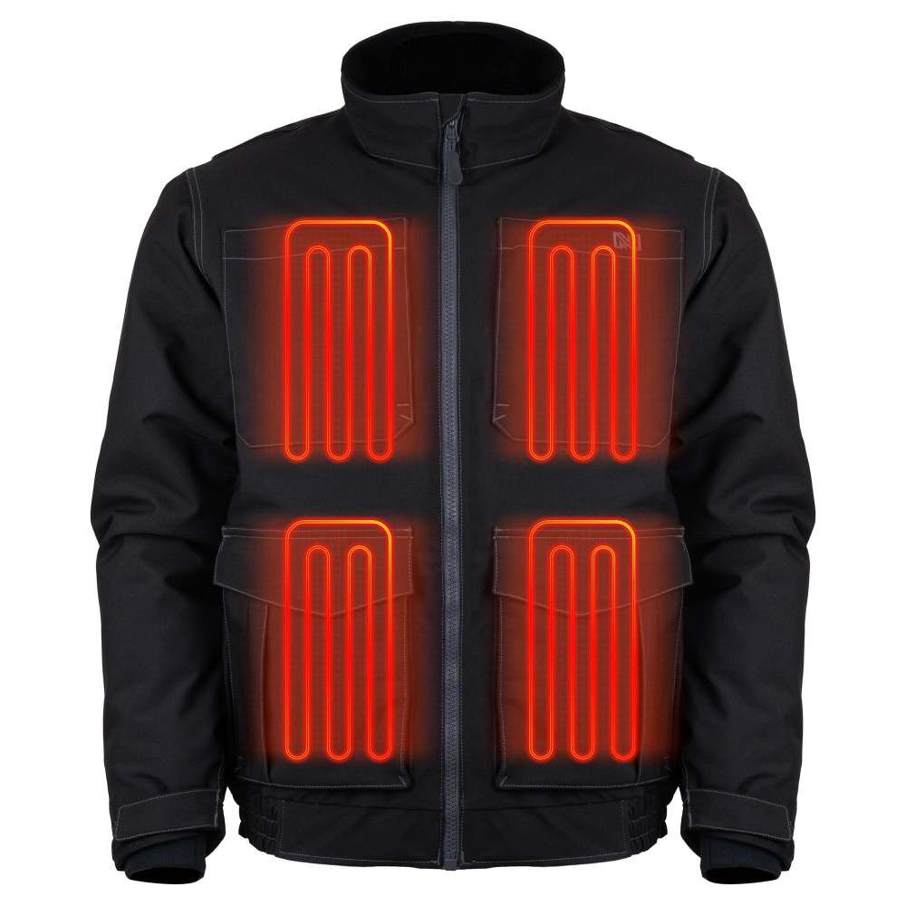 7.4V UTW Pro Plus Heated Jacket Mens Black MWMJ50010