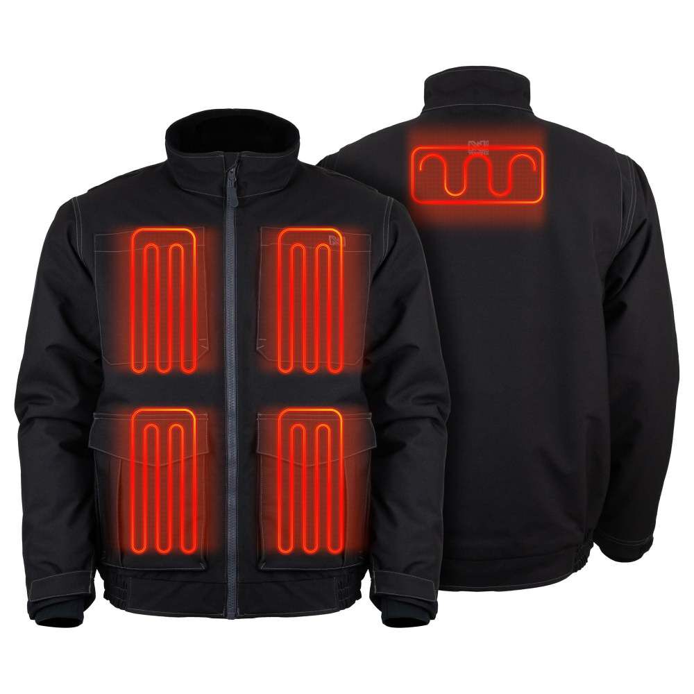 7.4V UTW Pro Plus Heated Jacket Mens Black MWMJ50010