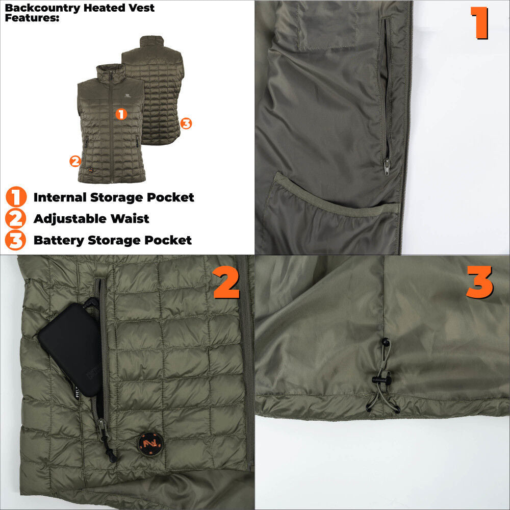 7.4V Backcountry Heated Vest Womens