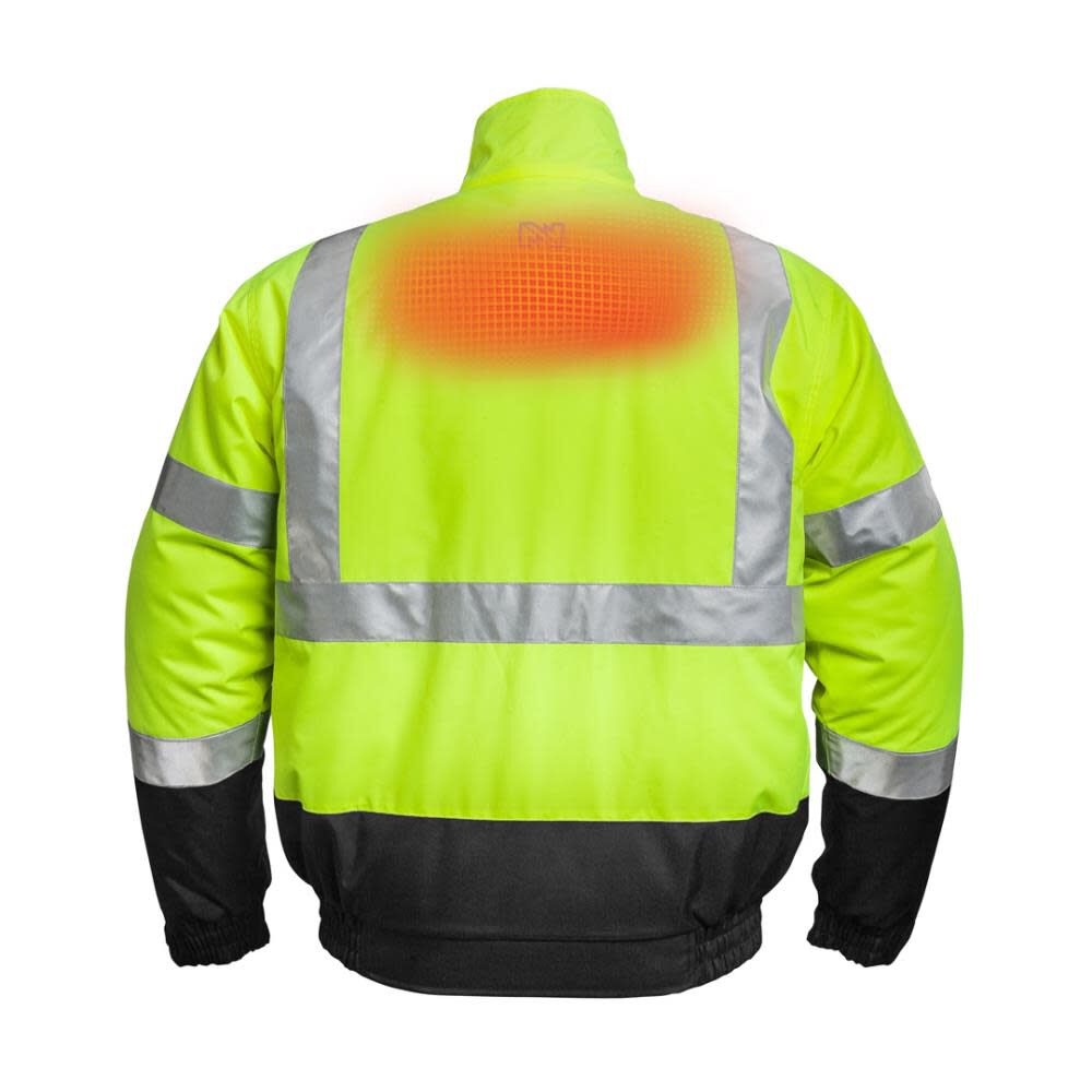 7.4V High-Vis Heated Jacket Mens MWJ19M04-10