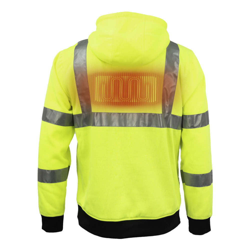 Phase Pullover Hoodie Mens Hi-Vis Yellow MWMJ24100