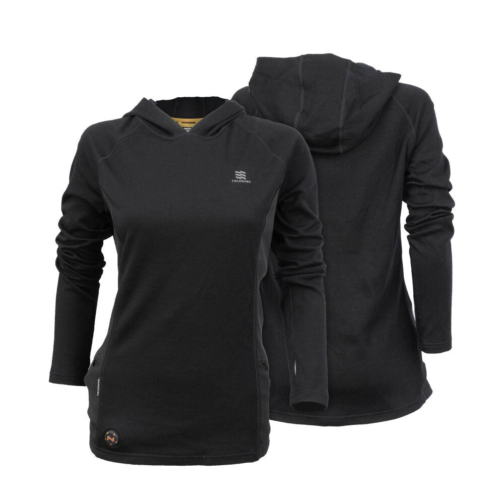7.4V Merino Heated Baselayer Shirt Womens Black MWWT14010