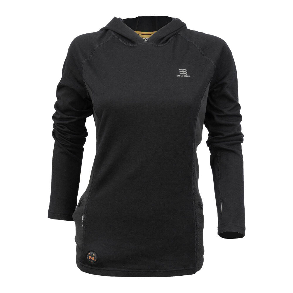 7.4V Merino Heated Baselayer Shirt Womens Black MWWT14010