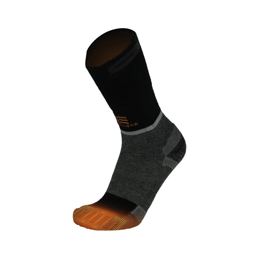 Merino Heated Socks Unisex 3.7V Dark Gray Small MWMS05220221