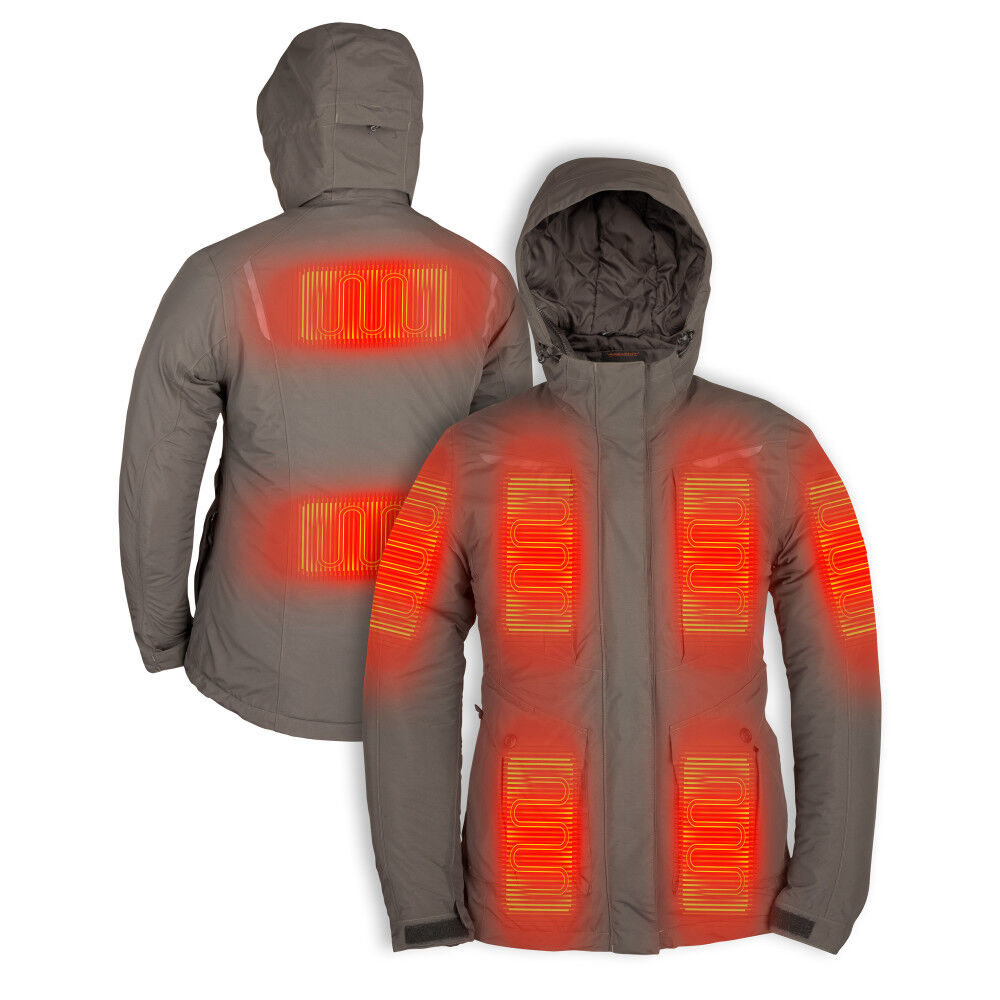 12V Pinnacle Parka Heated Jacket Women's Thyme MWWJ13270