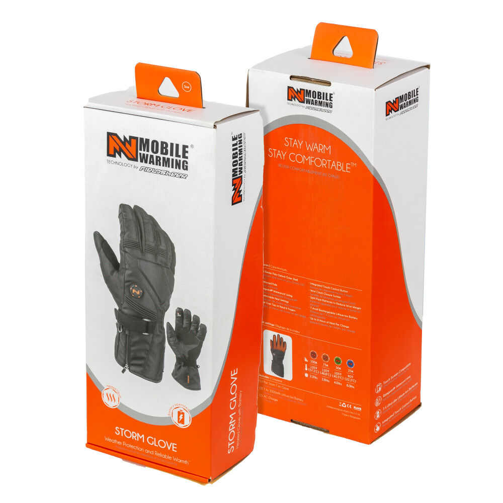 7.4V Storm Heated Gloves Unisex Black MWUG03010