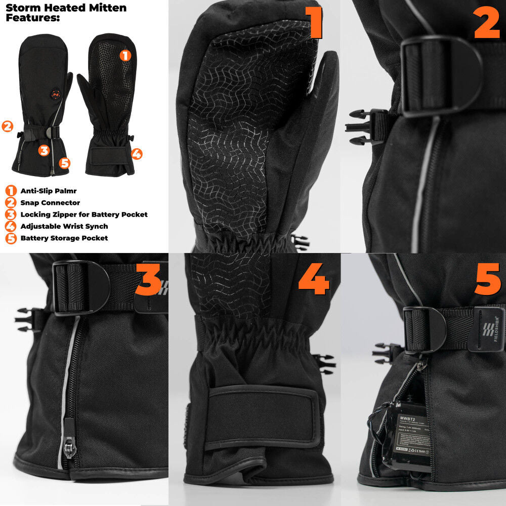 7.4V Storm Heated Mittens Unisex MWUG18080