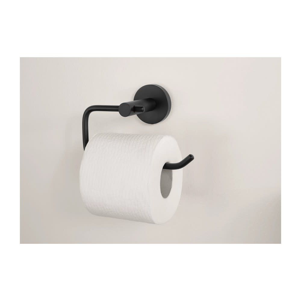 Arlys Paper Holder Matte Black Zinc 6.3in Y5708BL