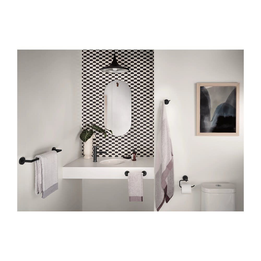 Arlys Towel Bar Matte Black Stainless Steel 18in Y5718BL