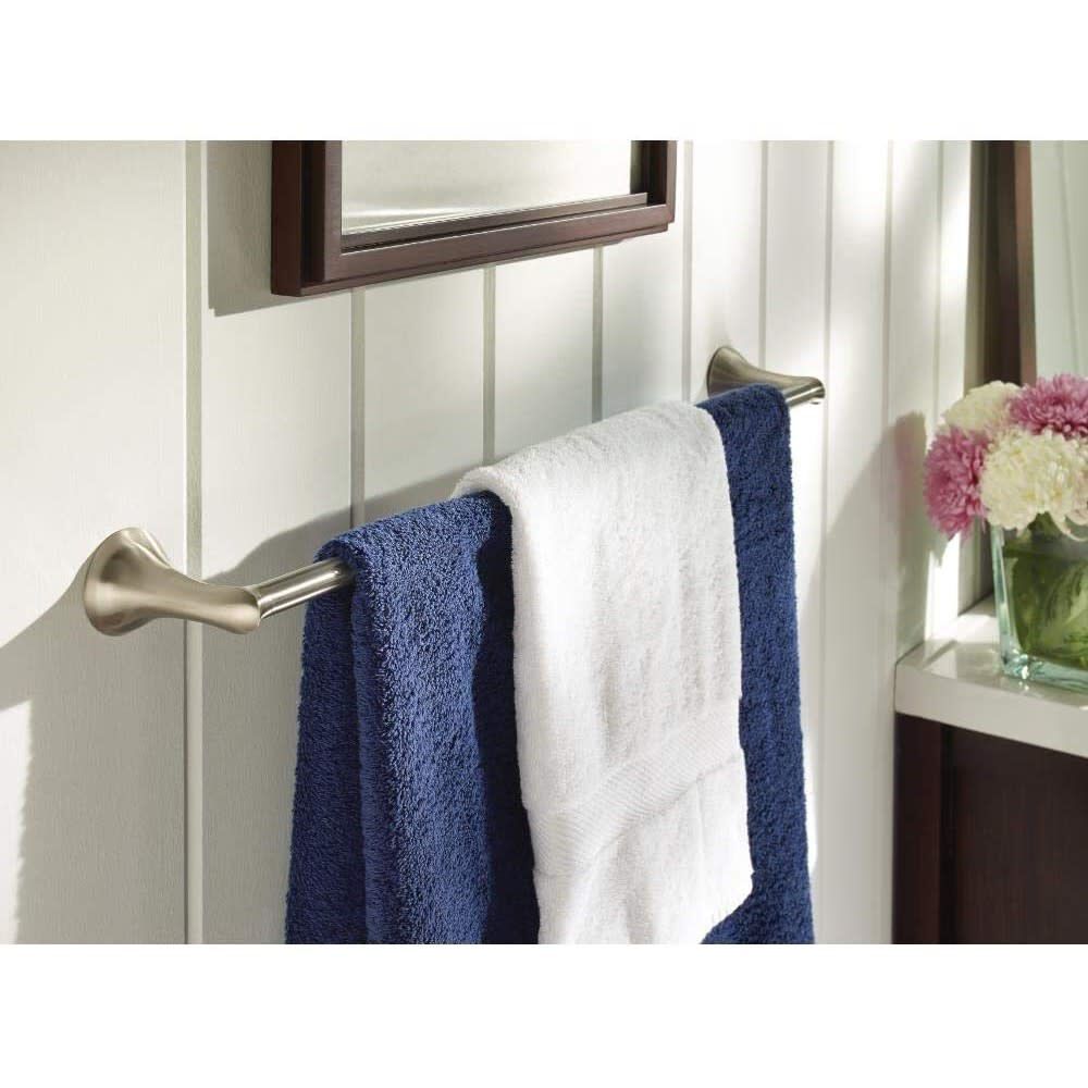 Darcy Brushed Nickel 18in Towel Bar with Press & Mark Stamp MY1518BN