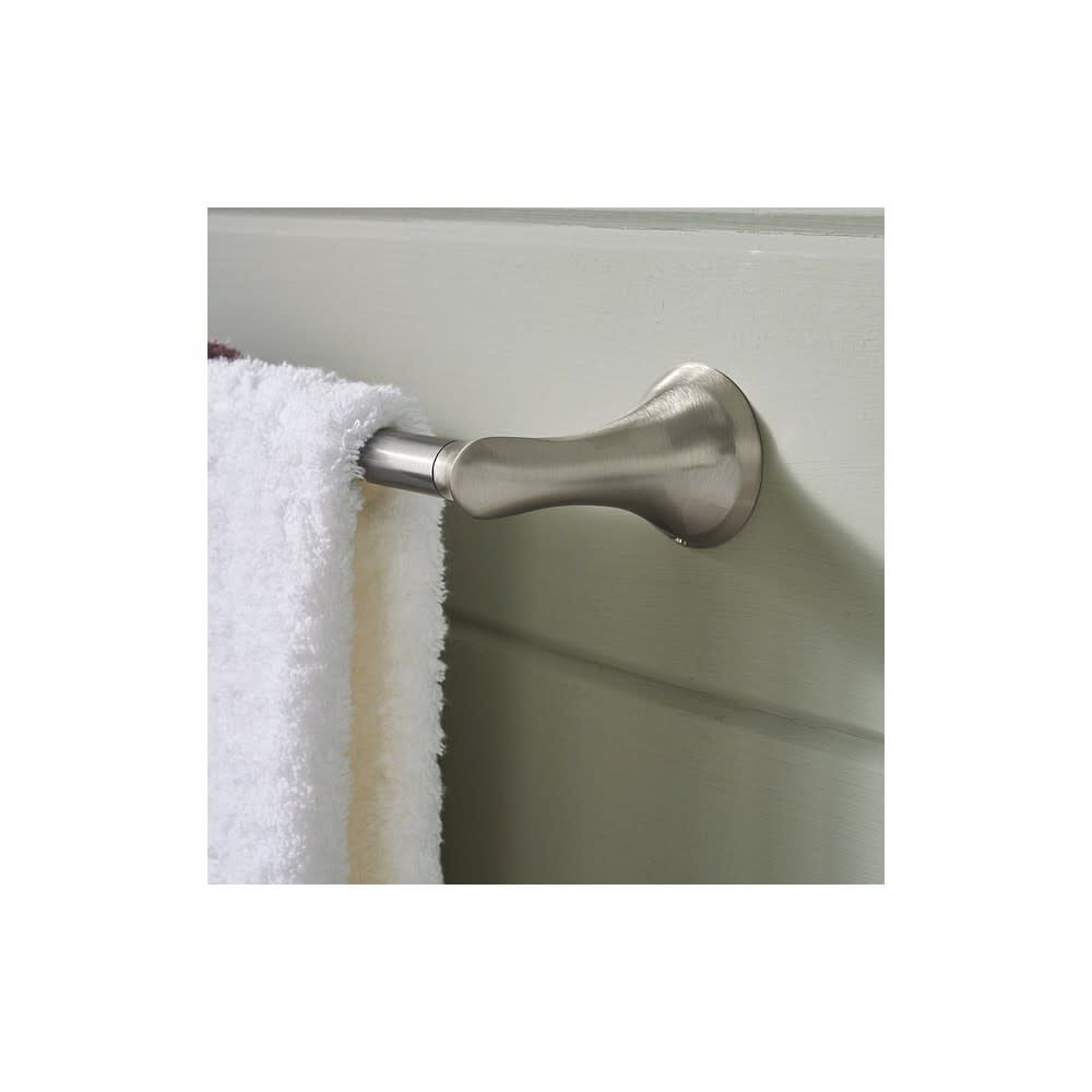 Darcy Brushed Nickel 18in Towel Bar with Press & Mark Stamp MY1518BN