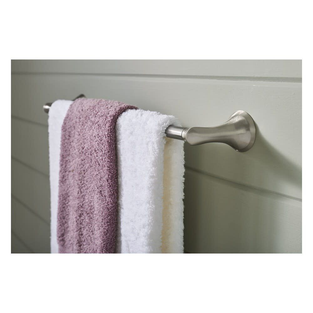 Darcy Brushed Nickel 18in Towel Bar with Press & Mark Stamp MY1518BN