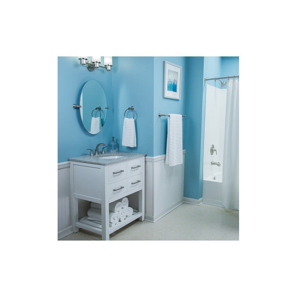 Darcy Brushed Nickel 24in Towel Bar with Press & Mark Stamp MY1524BN