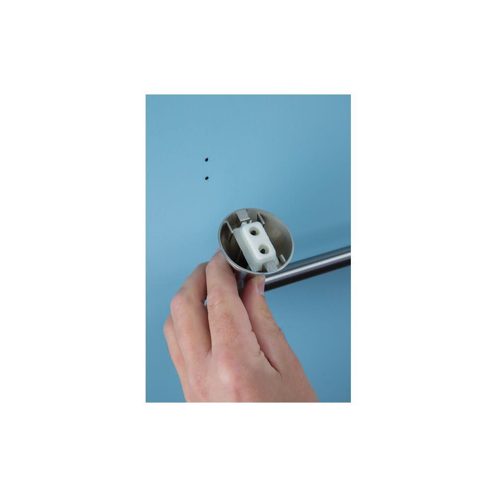 Darcy Brushed Nickel 24in Towel Bar with Press & Mark Stamp MY1524BN