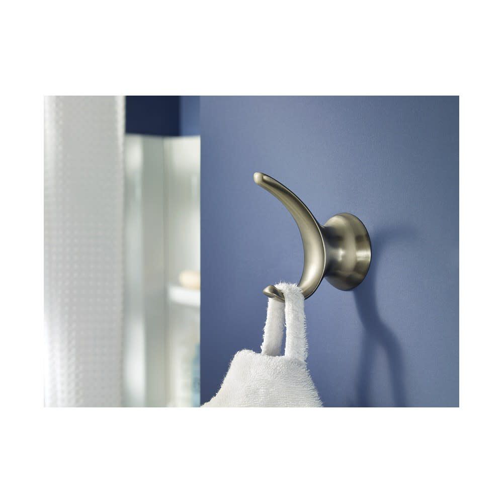 Darcy Brushed Nickel Robe Hook with Press & Mark Stamp 1Pack MY1503BN