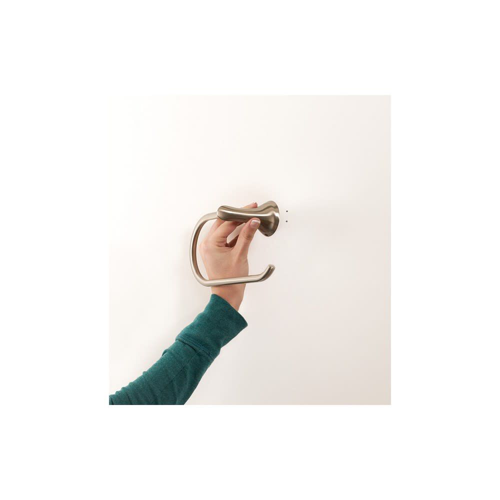 Darcy Toilet Paper Holder Brushed Nickel 1 Post European MY1509BN