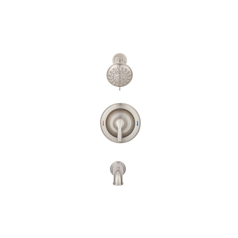 Hilliard Tub/Shower Faucet Spot Resist Brushed Nickel 4in 82537SRN