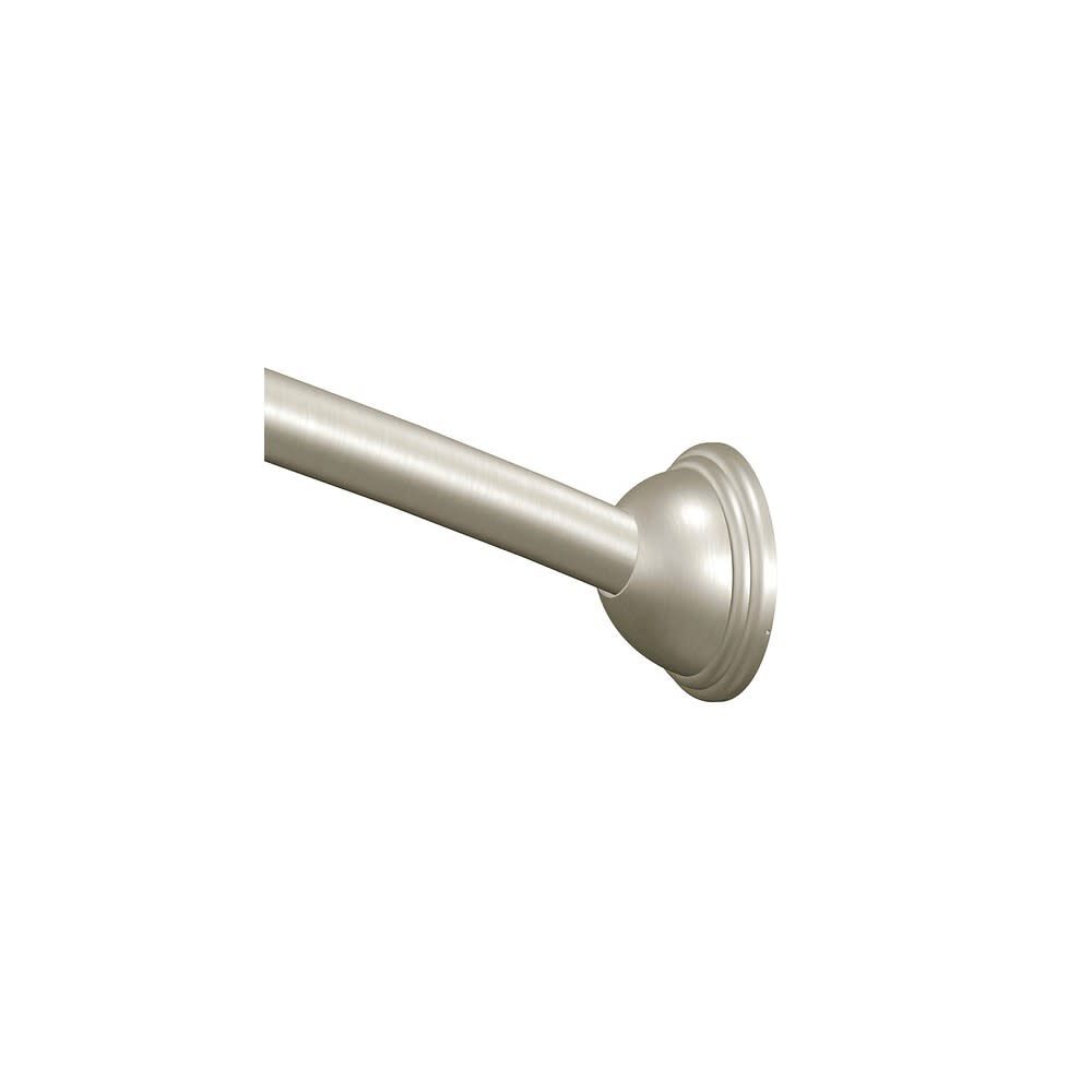 Shower Rod Brushed Nickel 72in Adjustable Curved DN2160BN