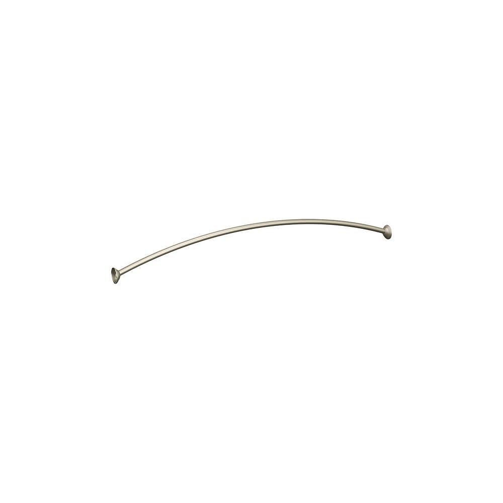 Shower Rod Brushed Nickel 72in Adjustable Curved DN2160BN