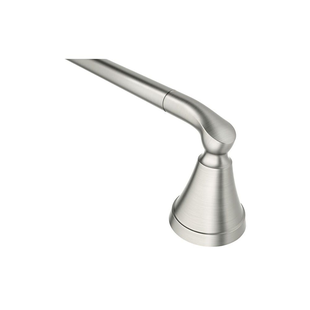 Tiffin Brushed Nickel 18in Towel Bar with Press & Mark Stamp MY4818BN