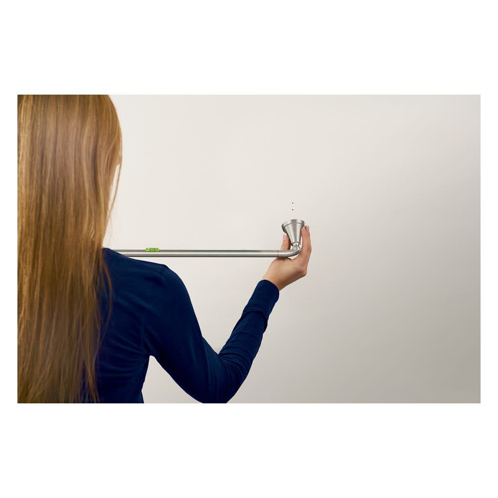 Tiffin Brushed Nickel 18in Towel Bar with Press & Mark Stamp MY4818BN