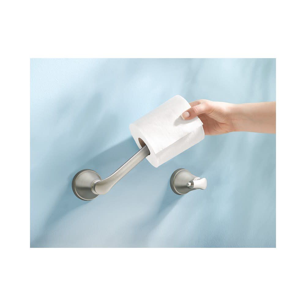 Tiffin Toilet Paper Holder Brushed Nickel Pivoting MY4808BN