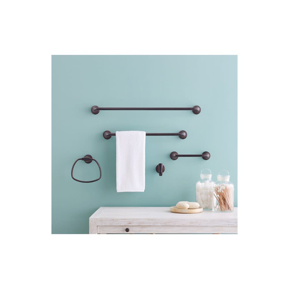 Tiffin Towel Bar Bronze 18in with Press & Mark Stamp MY4818BRB
