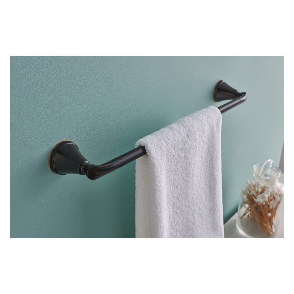 Tiffin Towel Bar Bronze 18in with Press & Mark Stamp MY4818BRB