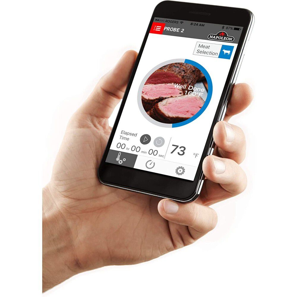 BBQ Thermometer ACCU PROBE Bluetooth LCD Display 70077