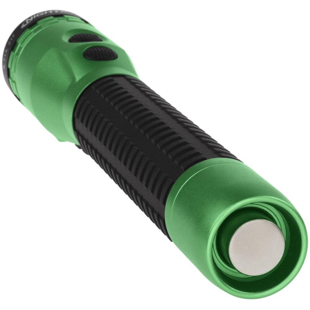 Metal Dual-Light Flashlight with Magnet Rechargeable NSR-9940XL-G