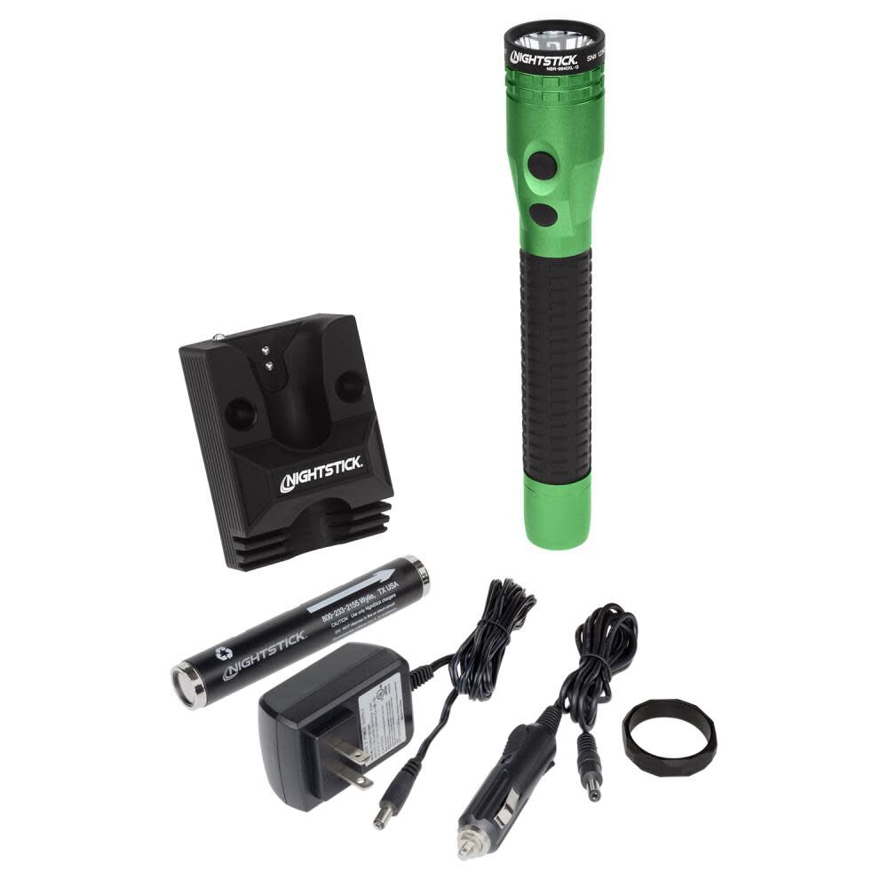 Metal Dual-Light Flashlight with Magnet Rechargeable NSR-9940XL-G