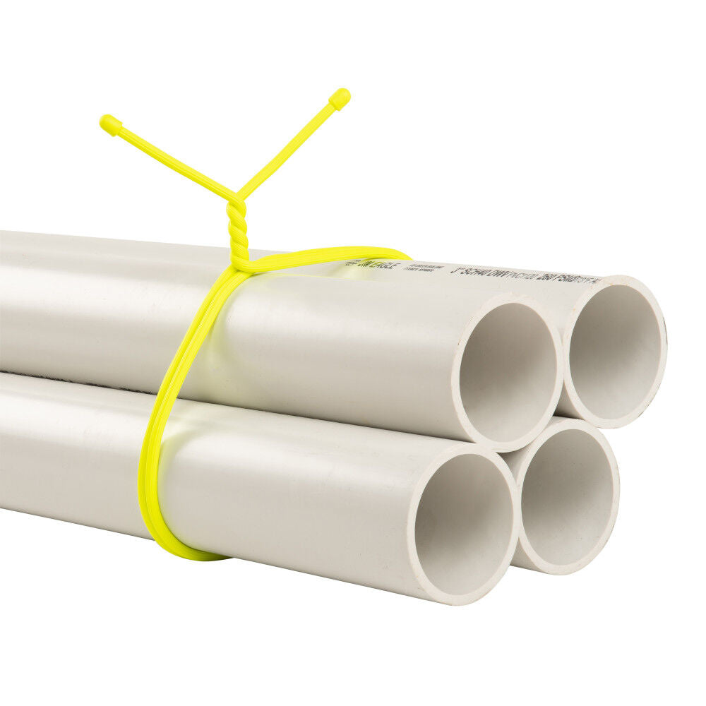 Gear Tie Reusable Rubber Twist Tie 64in Neon Yellow GT64-33-R3