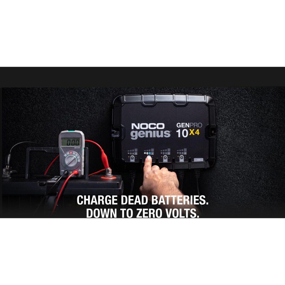 12V Battery Charger 40A Fully Automatic 4 Bank On Board GENPRO10X4