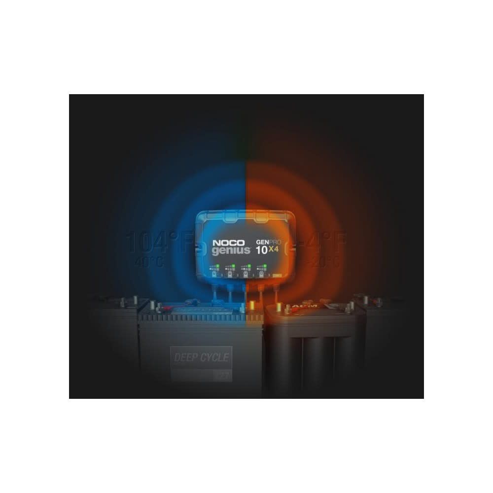 12V Battery Charger 40A Fully Automatic 4 Bank On Board GENPRO10X4