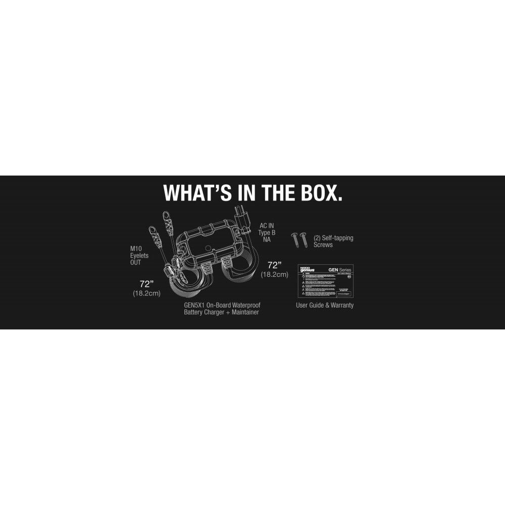 12V Battery Charger 5A Fully Automatic 1 Bank On Board GEN5X1