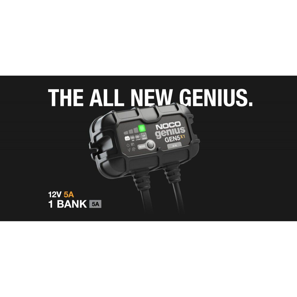 12V Battery Charger 5A Fully Automatic 1 Bank On Board GEN5X1
